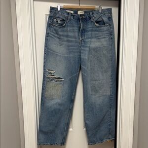 Universal Thread Mid Rise 90s Distressed Baggy Jeans